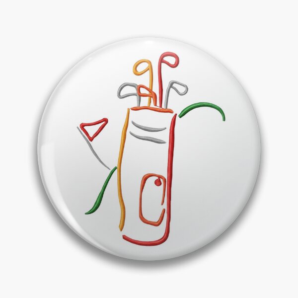 Item preview, Minimalist Golf Bag Line Art Sketch - Abstract Sports Illustration designed and sold by QuietTeeClub.