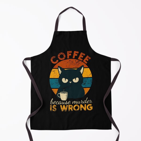 Item preview, Coffee Because Murder Is Wrong Vintage designed and sold by AlviaAlcedoArt.
