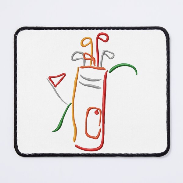 Item preview, Minimalist Golf Bag Line Art Sketch - Abstract Sports Illustration designed and sold by QuietTeeClub.