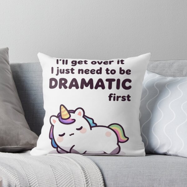 Item preview, I just need to be dramatic, lazy unicorn gift, premium oversized sweatshirt designed and sold by Artistshert.