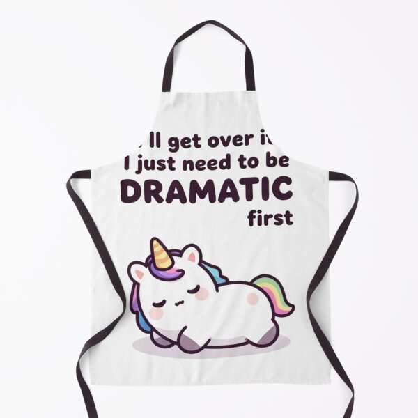 Item preview, I just need to be dramatic, lazy unicorn gift, premium oversized sweatshirt designed and sold by Artistshert.