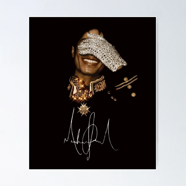 Michael Jackson Sparkle Glove & Signature MJ Smile