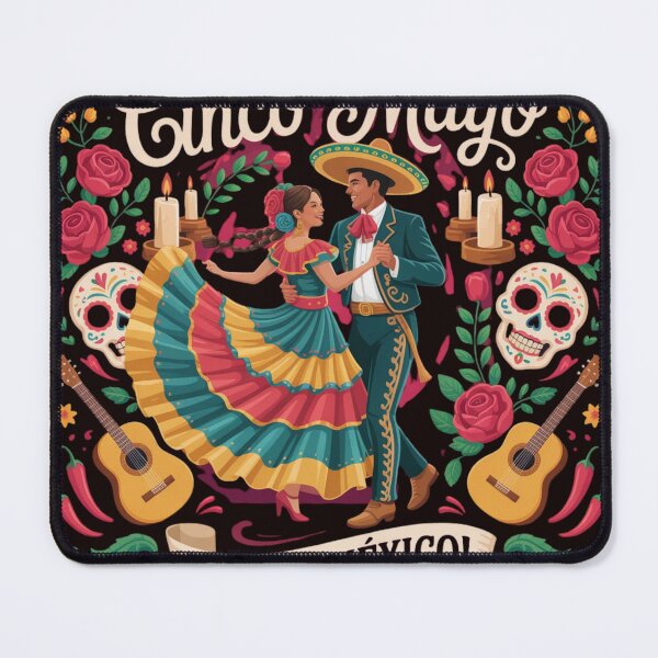 Item preview, Cinco De Mayo Viva Mexico Dancing Couple Mariachi Fiesta Mexican Culture Design designed and sold by Designgallery65.