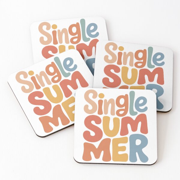 Item preview, Single Summer Retro Typography, Hot Girl Summer Era, Funny Single Life, Beach Vacation Vibes designed and sold by thesplitshop.