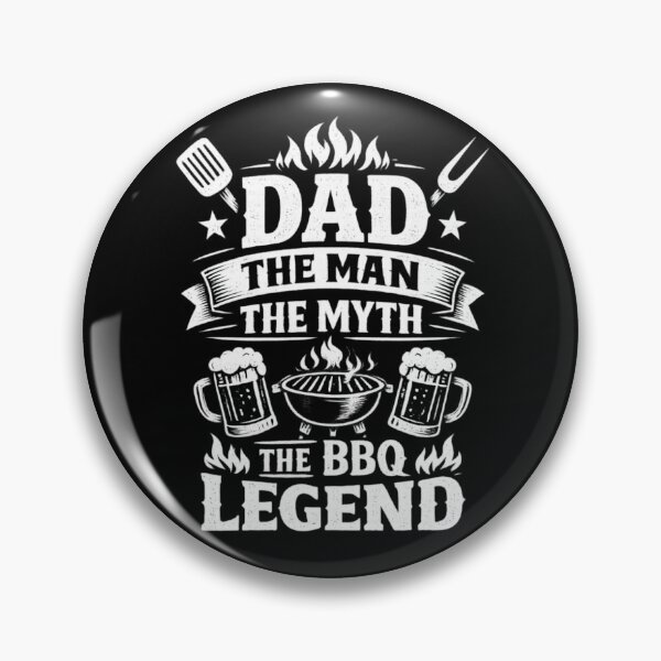 Item preview, Dad The Man The Myth The BBQ Legend Vintage Grill Badge Funny Father Gift designed and sold by Ladys-Gents.