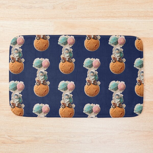 Item preview, Cute Crochet Astronaut Riding Moon Sticker designed and sold by Rohan132.