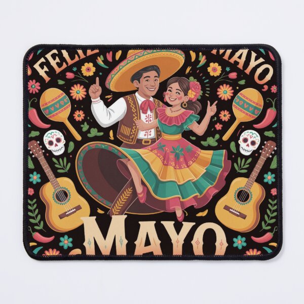 Item preview, Feliz Cinco De Mayo Dancing Couple Mexican Fiesta Folklorico Celebration Design designed and sold by Designgallery65.