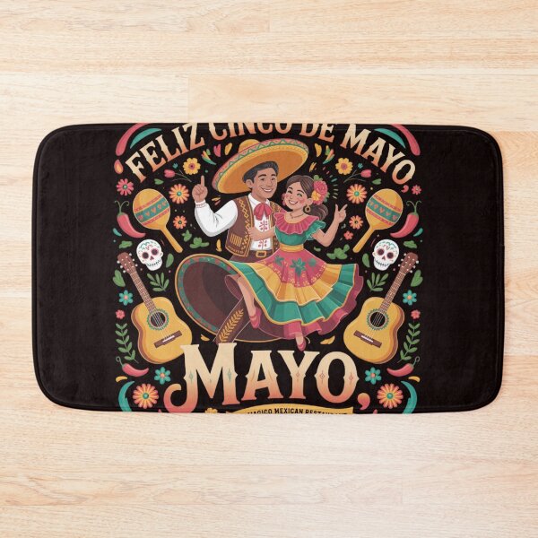 Item preview, Feliz Cinco De Mayo Dancing Couple Mexican Fiesta Folklorico Celebration Design designed and sold by Designgallery65.