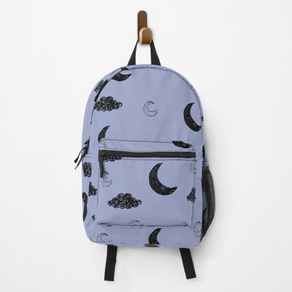 Item preview, Purple Crescent Moon Face | Celestial Minimal Aesthetic | Dark Night Sky Art designed and sold by Chaoticalong.
