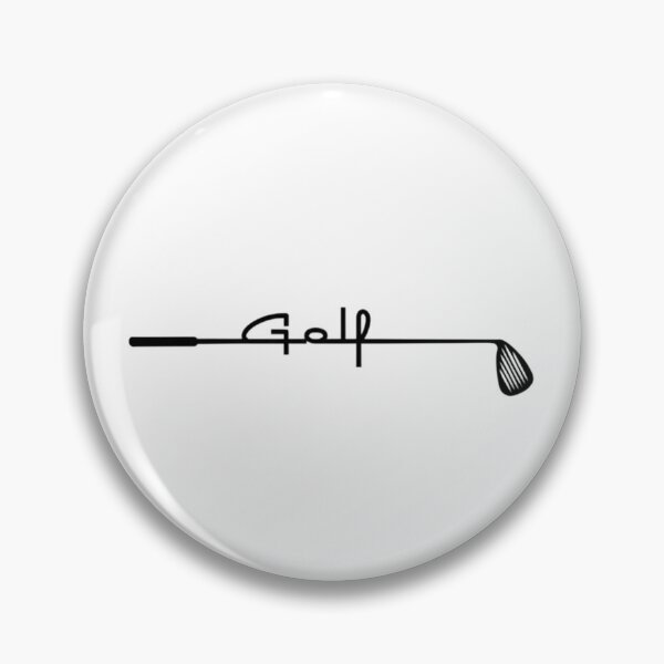 Item preview, Minimalist Golf Club Line Art - Simple Retro Golf Word Design designed and sold by QuietTeeClub.