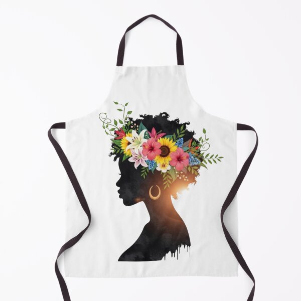 Item preview, Black Woman Floral Silhouette T-Shirt | Black History Flower Crown Art | Melanin Queen Gift | Freedom Day Shirt designed and sold by nancysdaughter.