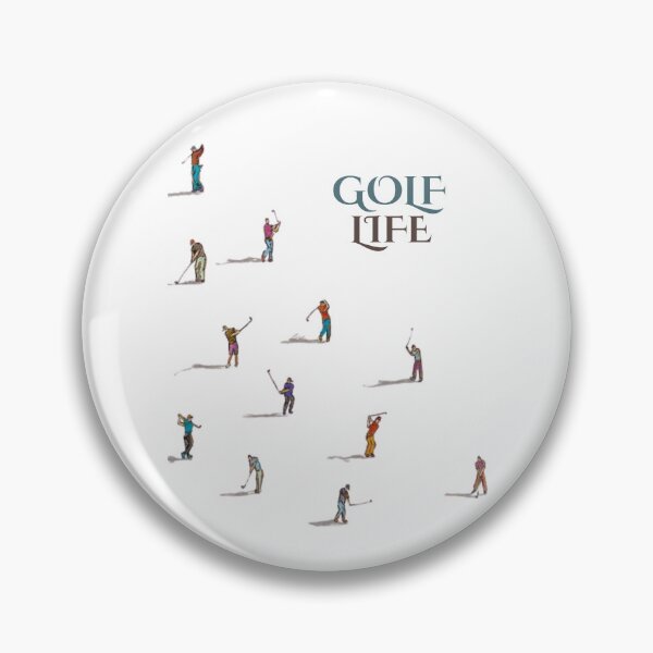 Item preview, Golf Life Aesthetic Illustration - Minimalist Artistic Golfers Pattern designed and sold by QuietTeeClub.