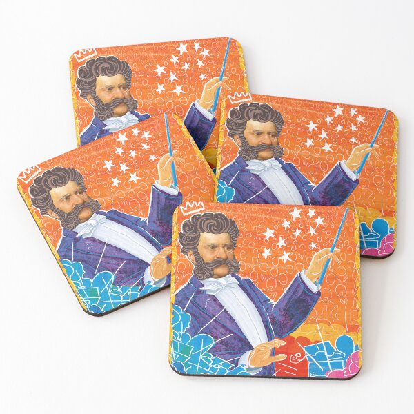 Item preview, Johann Strauss II Poster, Waltz Composer Classical Music designed and sold by Bearlala.