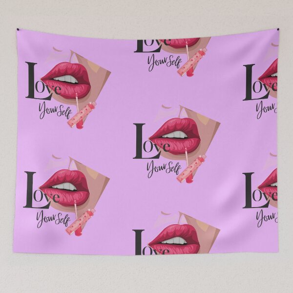 Item preview, Love Yourself Pink Lips Beauty Aesthetics designed and sold by crystalar95.
