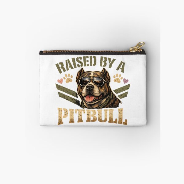 Item preview, Raised by a Pitbull Grunge Shirt, Rugged Pitbull Graphic Dog Lover Tee designed and sold by My Pitbull Place.