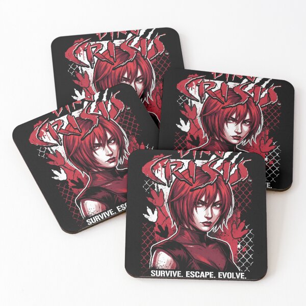 Item preview, Dino Crisis 1999 Cover Art Velociraptor Claw Bloody Foot Portrait designed and sold by Senpaiwaves.