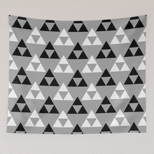 Item preview, Gray, black & white triangles designed and sold by Mint + Midnight.