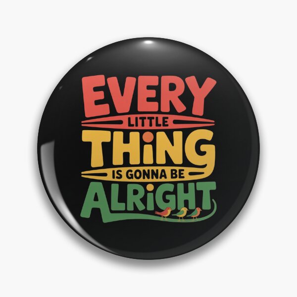 Item preview, Everything Is Going To Be Alright Red Yellow Green Positive Design designed and sold by NatArtSA.
