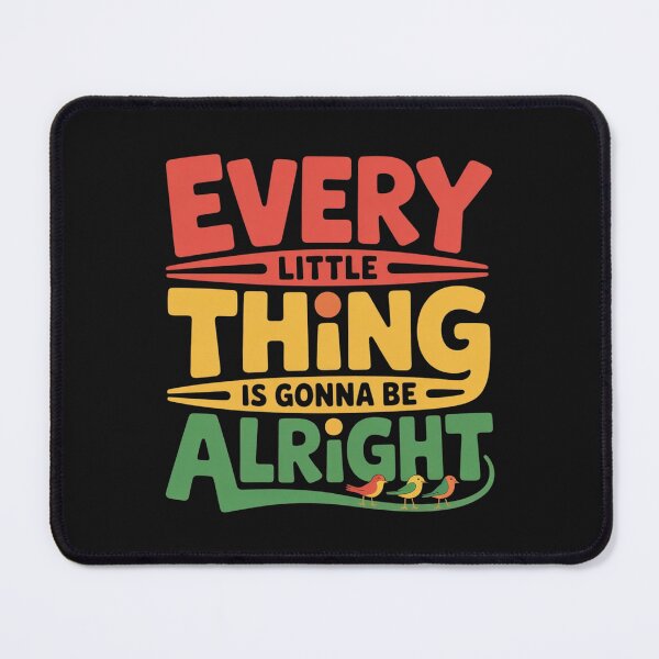 Item preview, Everything Is Going To Be Alright Red Yellow Green Positive Design designed and sold by NatArtSA.