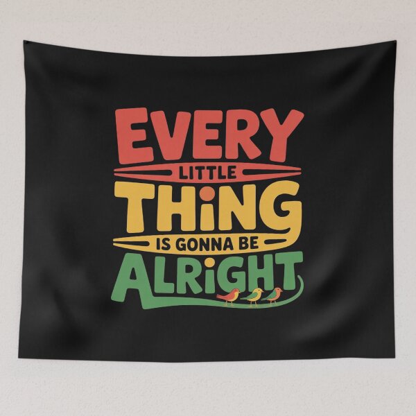 Item preview, Everything Is Going To Be Alright Red Yellow Green Positive Design designed and sold by NatArtSA.