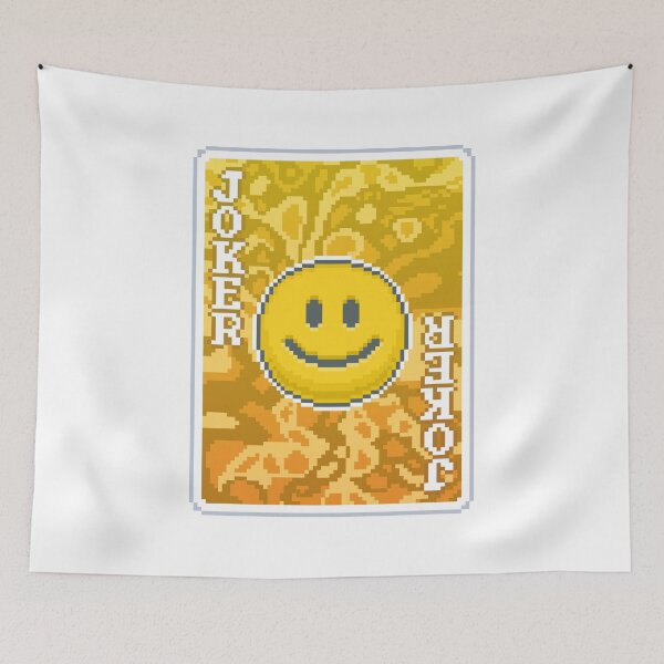 Item preview, Balatro Smiley Face Joker Card designed and sold by BubblePopRed.