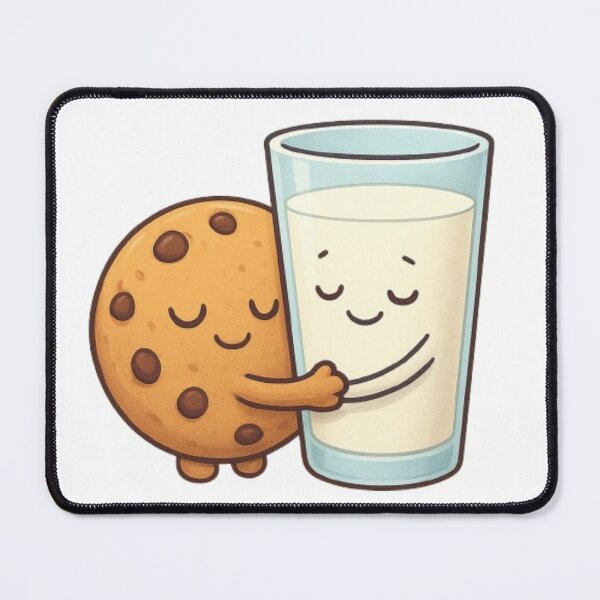 Item preview, Wholesome Kawaii Milk and Cookie Hug designed and sold by BarelyCreating.
