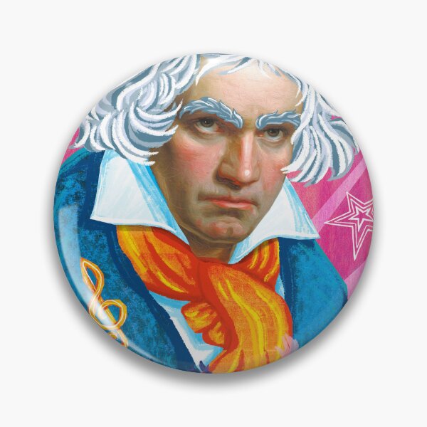 Item preview, Ludwig van Beethoven Poster Classical Composer Art Print designed and sold by Bearlala.