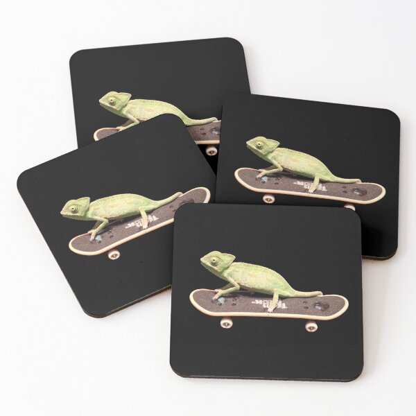 Item preview, Skateboarding Chameleon Meme – Cool Lizard on Skateboard designed and sold by Spring Things.