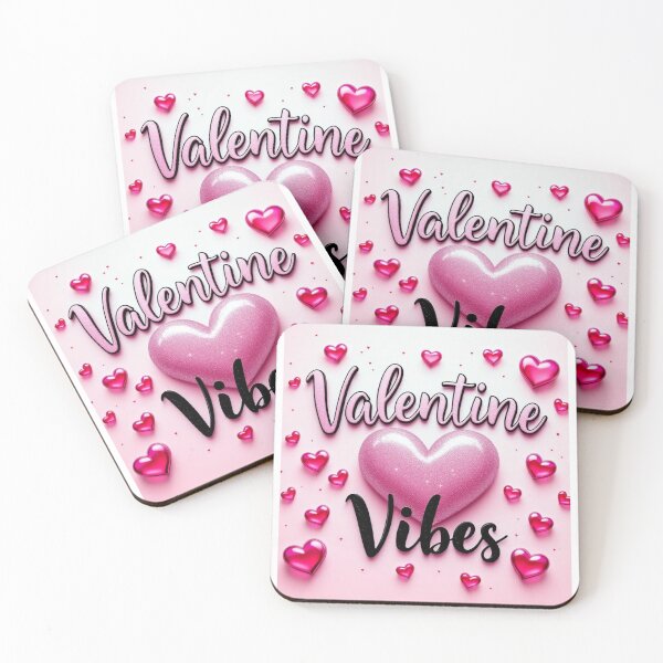 Item preview, Valentine Vibes Pink Bubble Hearts - Girly 3D Heart Art - Y2K Aesthetic Decor designed and sold by JLMWorks.