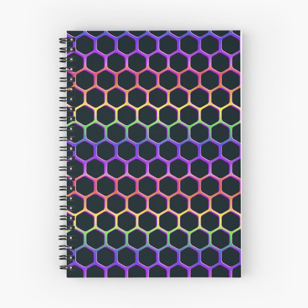 Item preview, Futuristic Rainbow Honeycomb designed and sold by FrescoDesign.