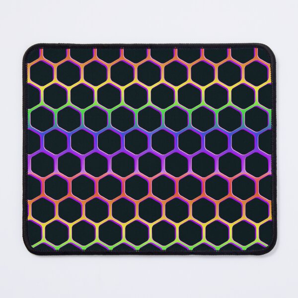 Item preview, Futuristic Rainbow Honeycomb designed and sold by FrescoDesign.