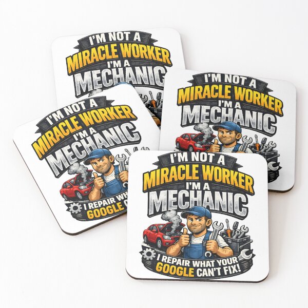 Item preview, Mechanic Humor – I’m Not a Miracle Worker, I’m a Mechanic – Funny Car Repair Design designed and sold by Paddy36777.