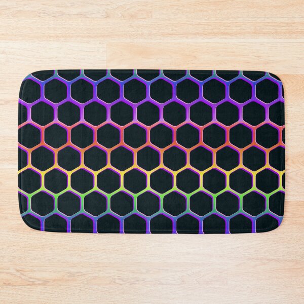 Item preview, Futuristic Rainbow Honeycomb designed and sold by FrescoDesign.