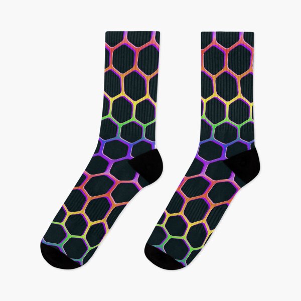 Item preview, Futuristic Rainbow Honeycomb designed and sold by FrescoDesign.