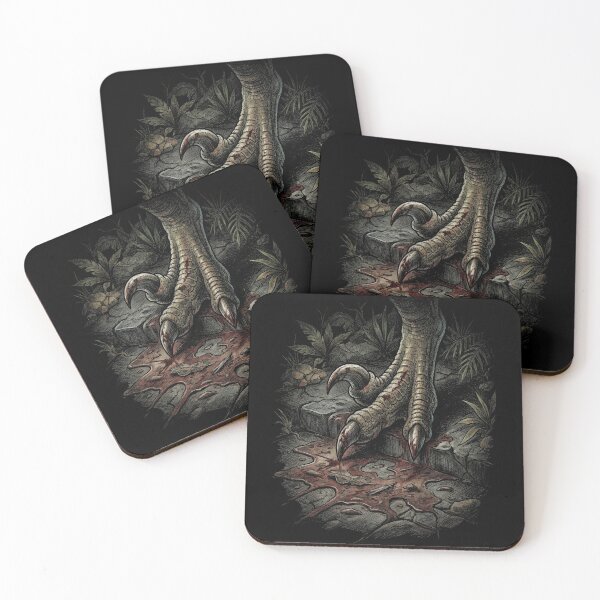 Item preview, Dino Crisis 1999 Cover Art Velociraptor Claw Bloody Foot Portrait designed and sold by Senpaiwaves.