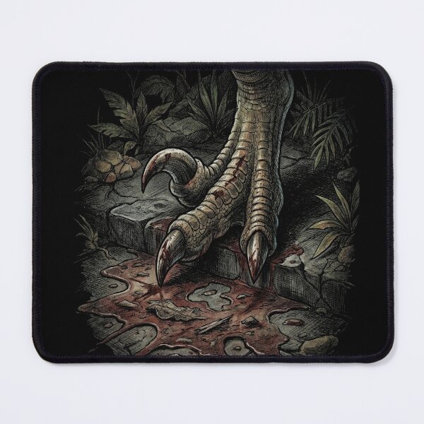 Item preview, Dino Crisis 1999 Cover Art Velociraptor Claw Bloody Foot Portrait designed and sold by Senpaiwaves.