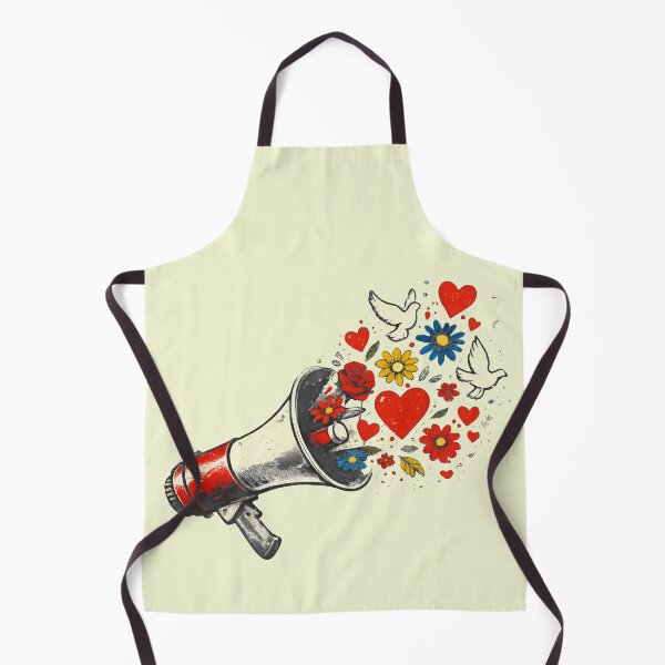 Item preview, Louder Love Megaphone Shirt – Peace Protest Art, Kindness Graphic Tee designed and sold by FunkyVista.