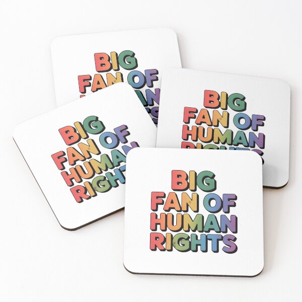 Item preview, Big Fan of Human Rights | Rainbow Equality Shirt Social Justice Tee designed and sold by Milosstudio.