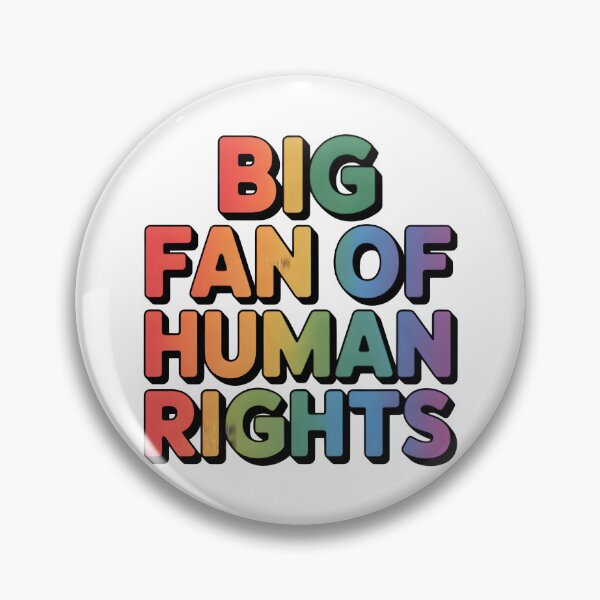 Item preview, Big Fan of Human Rights | Rainbow Equality Shirt Social Justice Tee designed and sold by Milosstudio.