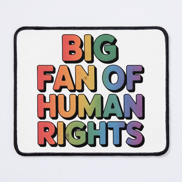 Item preview, Big Fan of Human Rights | Rainbow Equality Shirt Social Justice Tee designed and sold by Milosstudio.