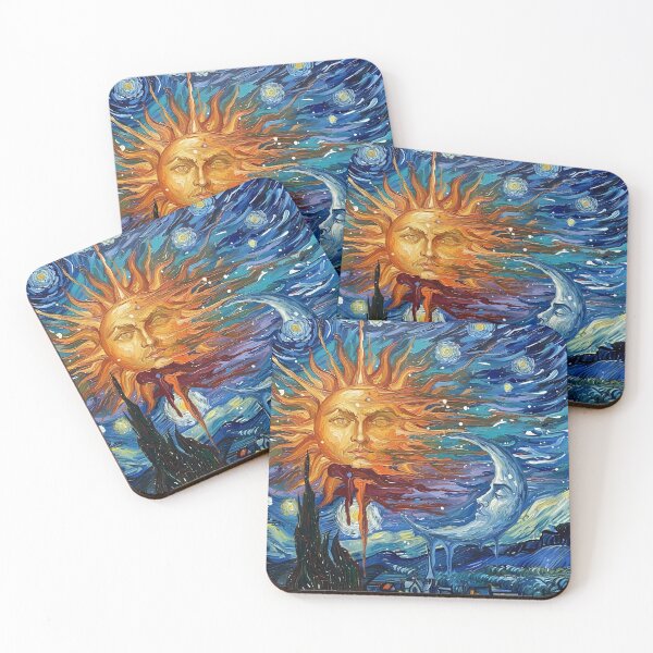 Item preview, Sun and Moon Colorful Art designed and sold by GymTanLaundry.