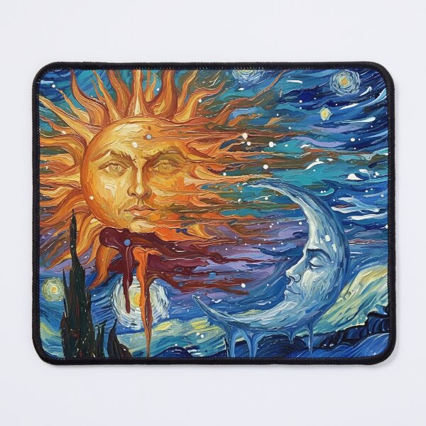 Item preview, Sun and Moon Colorful Art designed and sold by GymTanLaundry.