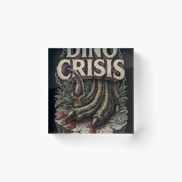 Item preview, Dino Crisis 1999 Cover Art Velociraptor Claw Bloody Foot Portrait designed and sold by Senpaiwaves.
