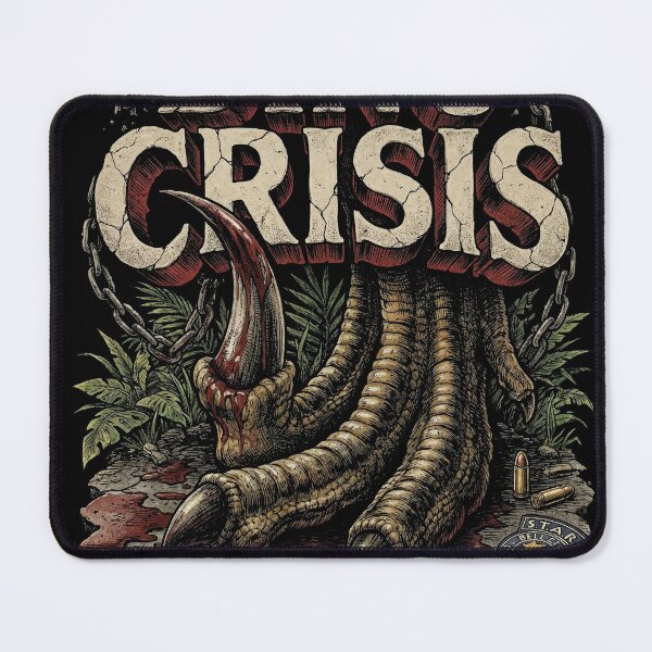 Item preview, Dino Crisis 1999 Cover Art Velociraptor Claw Bloody Foot Portrait designed and sold by Senpaiwaves.
