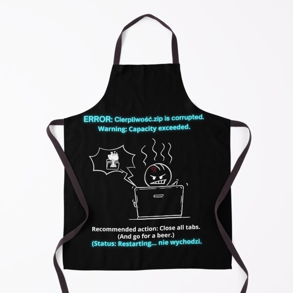 Item preview, Black Cierpliwość ZIP Corrupted - Funny Polinglish Patience Humor Gift Close All Tabs designed and sold by VibePolinglish.