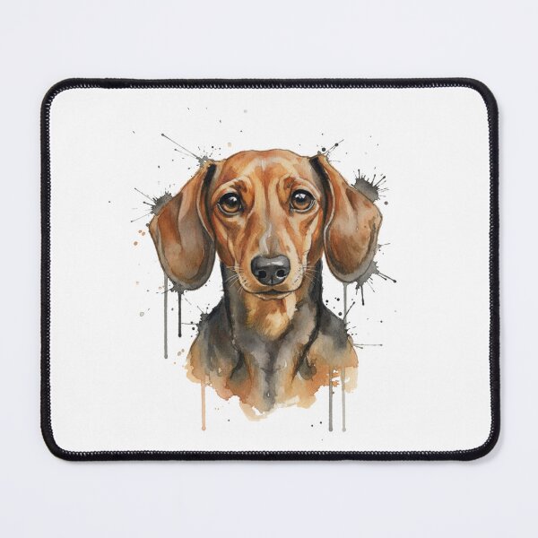 Item preview, Dachshund Watercolor Portrait - Sausage Dog Art - Doxie Pet Illustration designed and sold by JLMWorks.