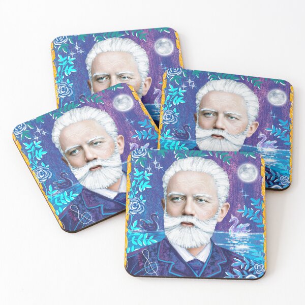 Item preview, Pyotr Ilyich Tchaikovsky Portrait Poster Classical Music Composer designed and sold by Bearlala.