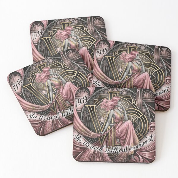 Item preview, Art Deco Woman Print | VLC 1934 | Vintage Glamour Wall Art designed and sold by Thedropartsrore.