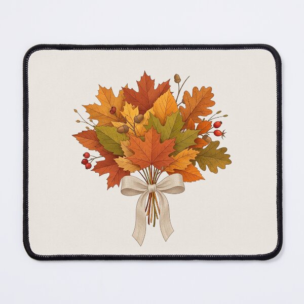 Item preview, Elegant Autumn Leaves Bouquet – Maple & Oak Minimal Fall Botanical Illustration designed and sold by Iras-Art-Corner.