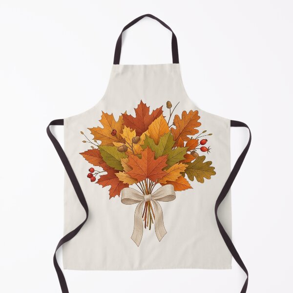 Item preview, Elegant Autumn Leaves Bouquet – Maple & Oak Minimal Fall Botanical Illustration designed and sold by Iras-Art-Corner.